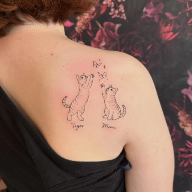 Süße Kätzchen 🐈‍⬛ 

#tattoo #tattooed #tattoos #cat #meow
